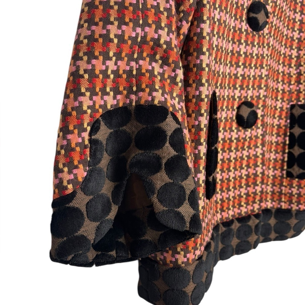 Vtg Y2k Tweed Artsy Abstract Multi Pattern Colorf… - image 4